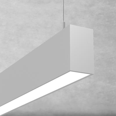 Linear suspension lighting for office luminaires, Anti glare, UGR>19, extruded aluminum profile,2700-4000K,suspended,wall,surface. 54x76mm.