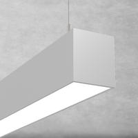 Linear led pendant light for office luminaires, Anti glare, UGR>19, extruded aluminum profile,2700-4000K,suspended,wall,surface. 70x80mm