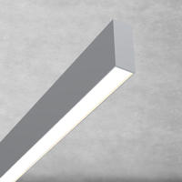 LED linear Pendant lighting for office luminaires, Anti glare, UGR>19, extruded aluminum profile,2700-4000K,suspended,wall,surface. 32.8x88.9mm